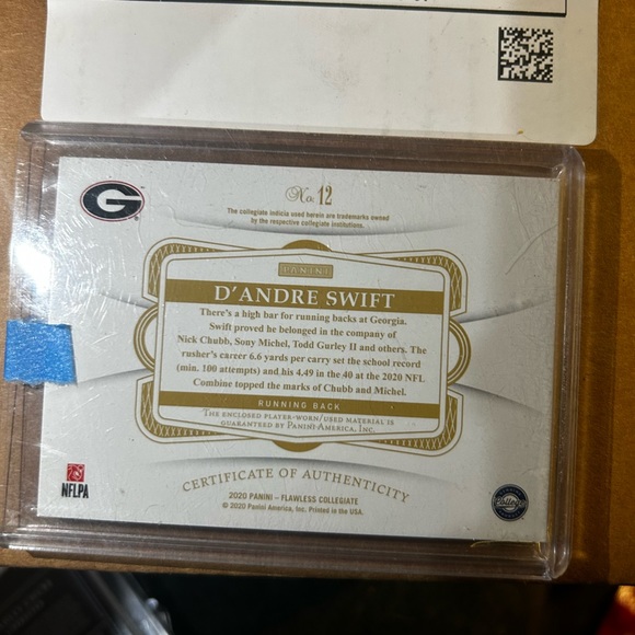 Patch Flawless, Silver D’andre Swift 06/15 three color patch - Picture 4 of 5